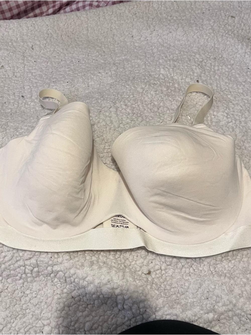 ThirdLove 24/7 Cotton T Shirt Bra Underwire Ivory  38D